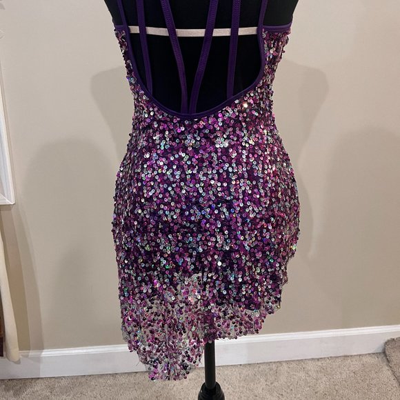 Sequin Purple sequin costume - Picture 4 of 5